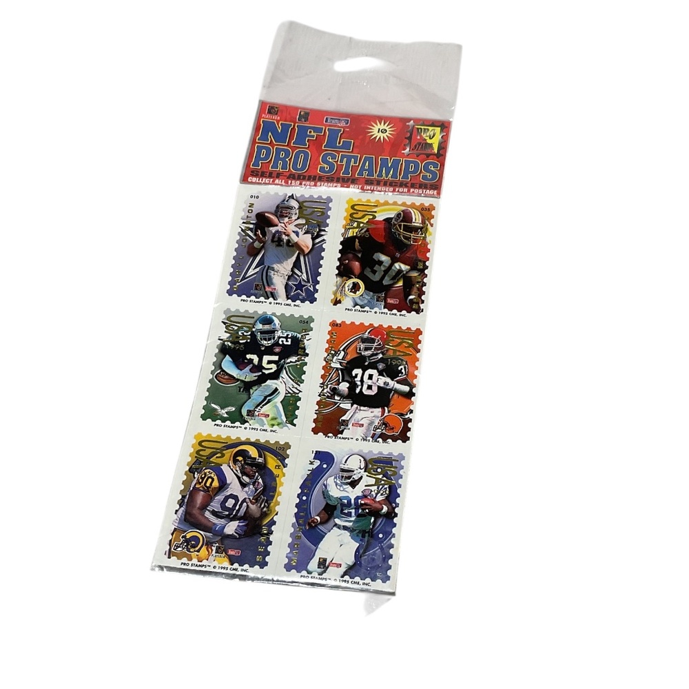 Vintage 1995 NFL Pro Stamps Collection